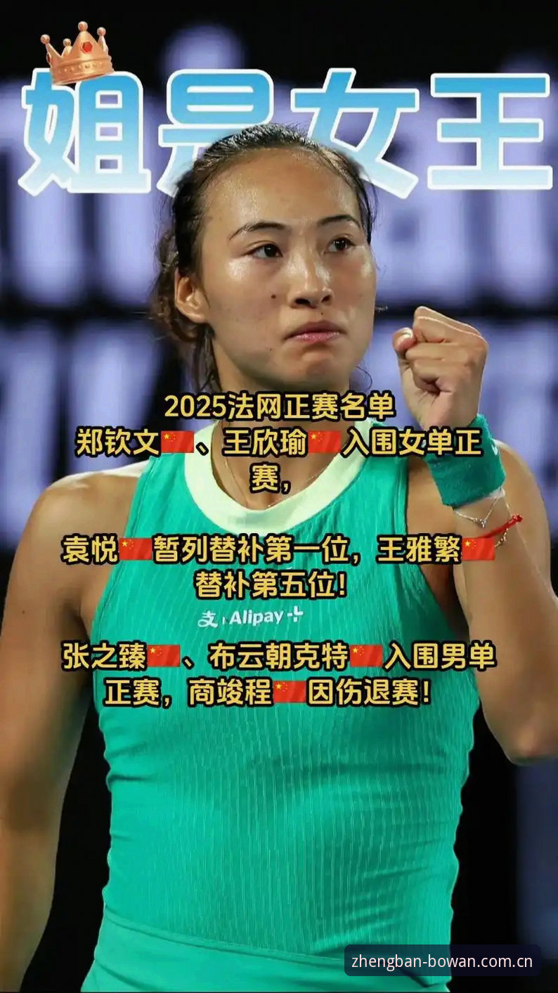 2026法网女单签表出炉：中国金花3大看点，郑钦文保分压力不容小觑